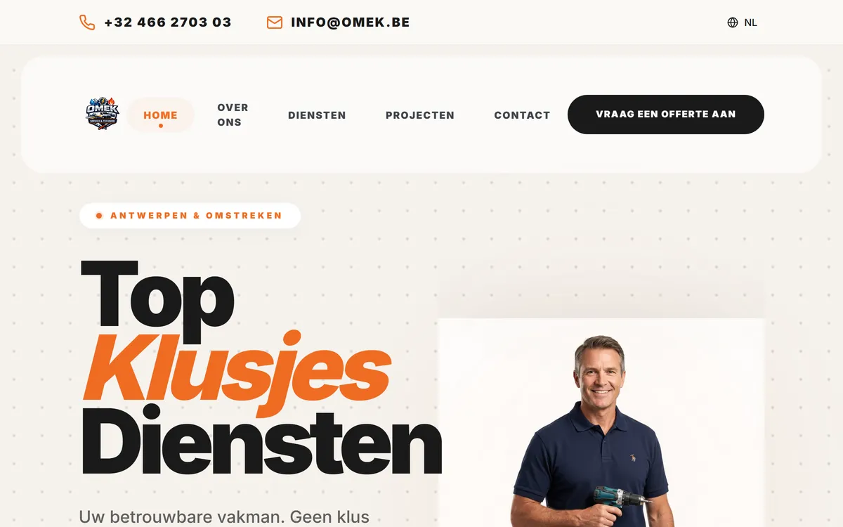 Preview van omek.be