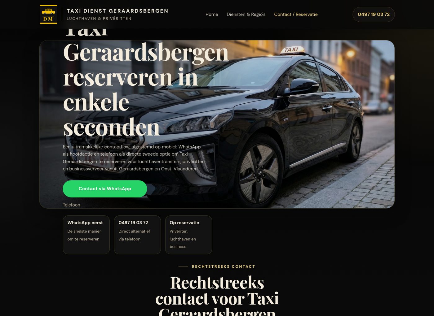 Reserveren via WhatsApp of telefoon